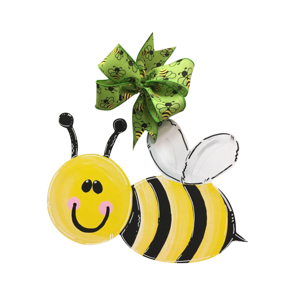 Basic Shape Bees MDF Cutout Bees Silhouette Duo - Unfinished For DIY