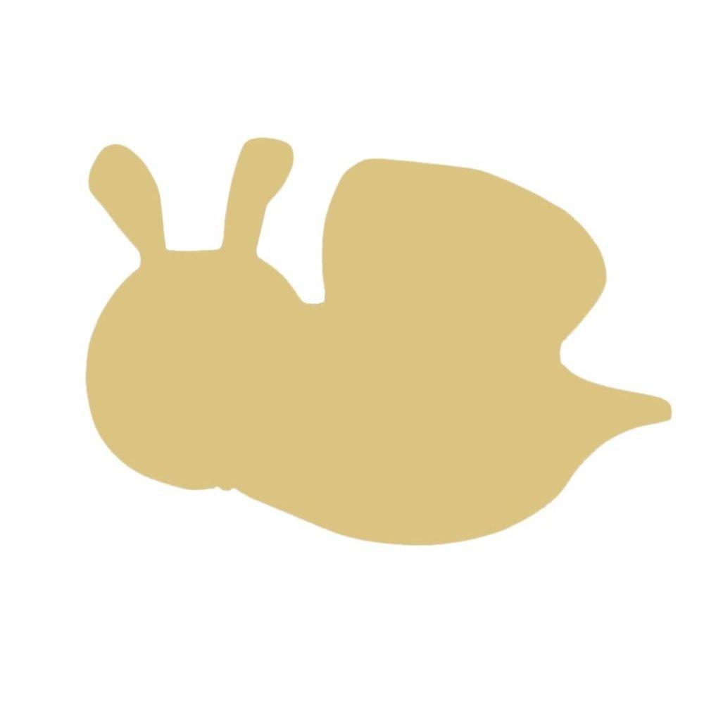 Basic Shape Bee MDF Cutout Bee Silhouette Style 2 - Unfinished For DIY