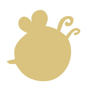 Basic Shape Bee MDF Cutout Bee Silhouette Style 6 - Unfinished For DIY