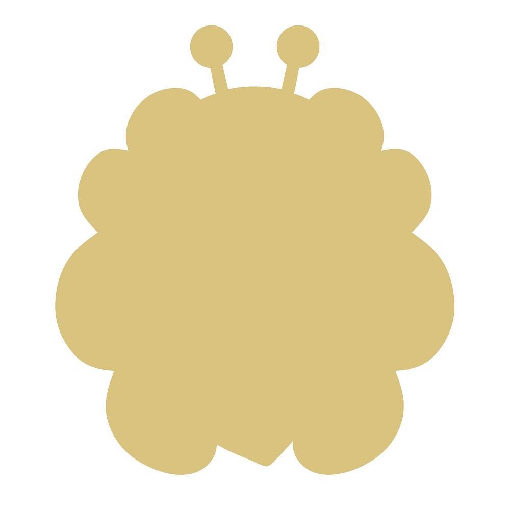Basic Shape Bee MDF Cutout Silhouette  - Unfinished For DIY