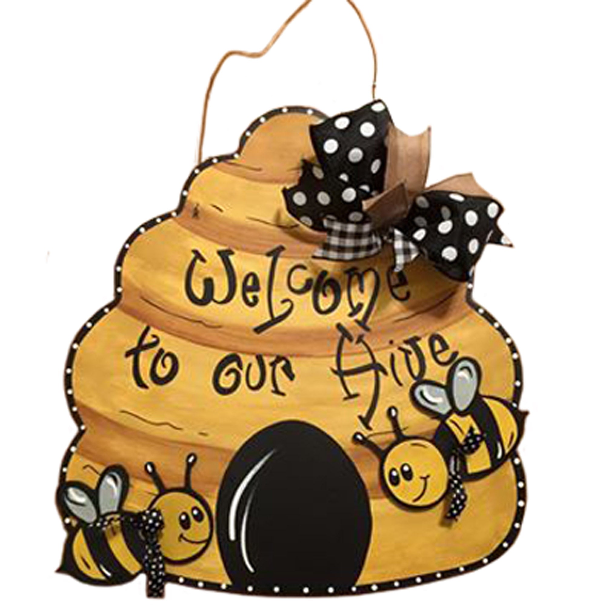 Basic Shape Beehive MDF Cutout Honeycomb Silhouette Style 1 - Unfinished For DIY