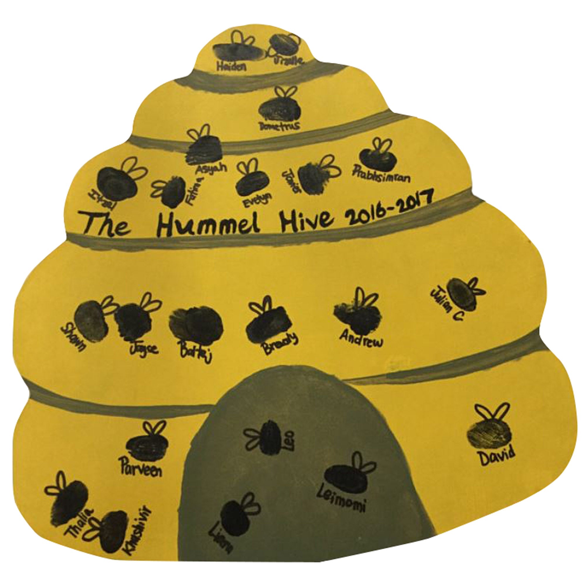 Basic Shape Beehive MDF Cutout Honeycomb Silhouette Style 1 - Unfinished For DIY