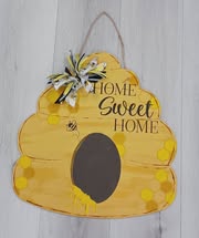 Basic Shape Beehive MDF Cutout Honeycomb Silhouette Style 2 - Unfinished For DIY