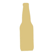 Basic Shape Beer Bottle MDF Cutout Silhouette - Unfinished For DIY