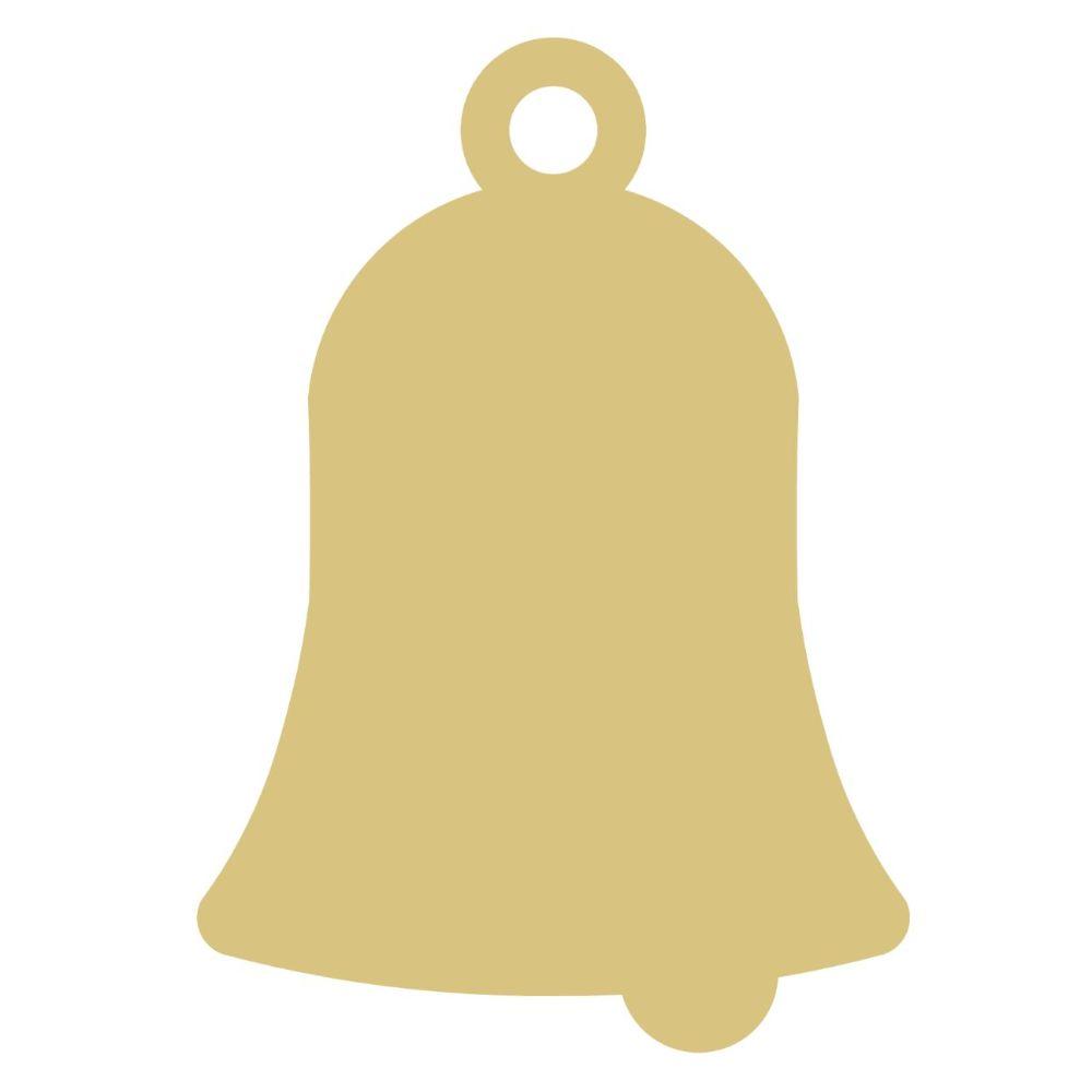 Basic Shape Bell MDF Cutout Silhouette - Unfinished For DIY