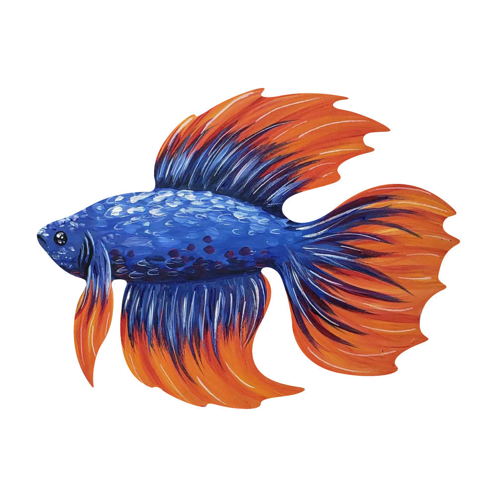Basic Shape Betta Fish MDF Cutout Betta Fish Silhouette - Unfinished For DIY
