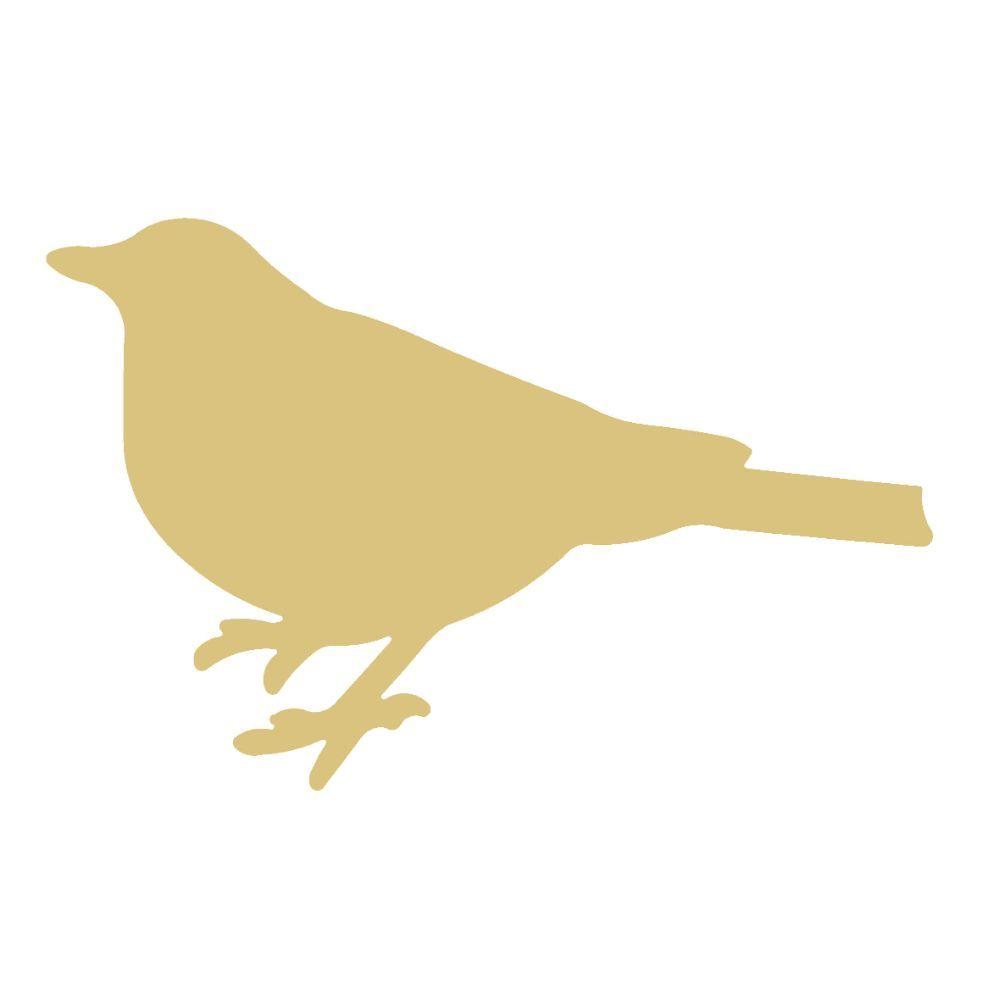 Basic Shape Bird MDF Cutout Bird Silhouette Style 1 - Unfinished For DIY
