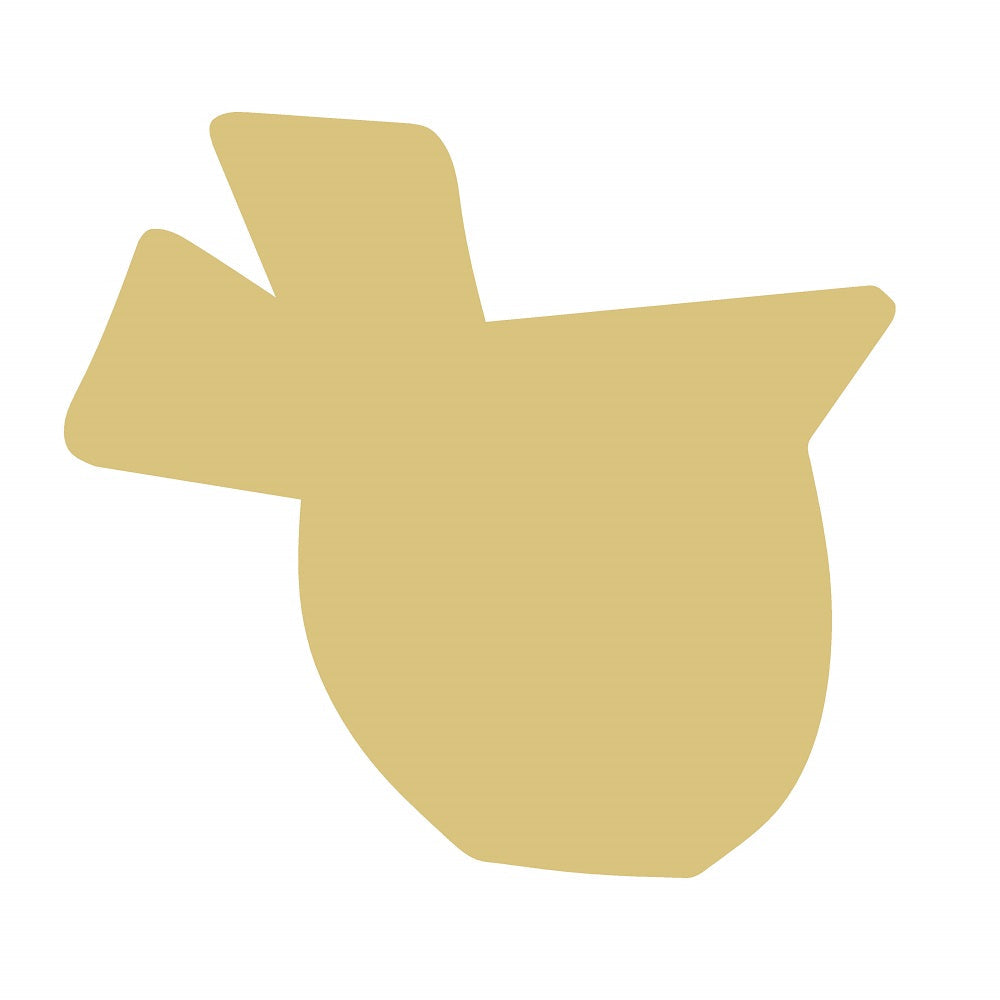 Basic Shape Bird MDF Cutout Silhouette Style 12 - Unfinished For DIY
