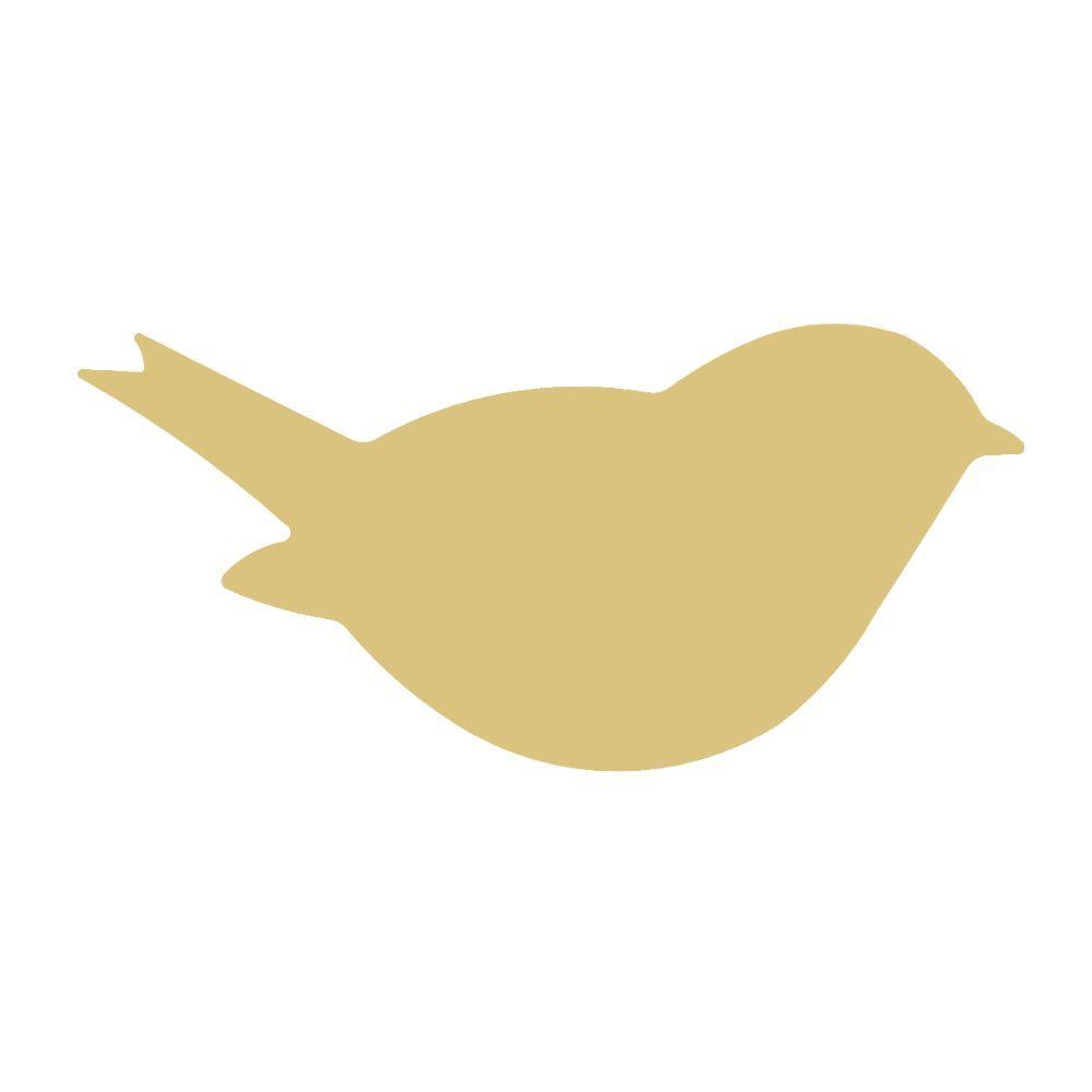 Basic Shape Bird MDF Cutout Bird Silhouette Style 2 - Unfinished For DIY