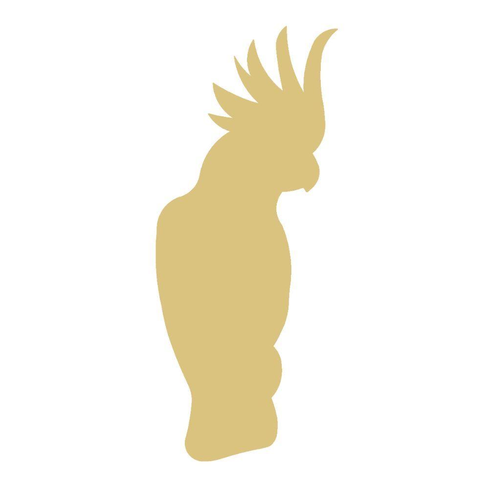 Basic Shape Bird MDF Cutout Bird Silhouette Style 5 - Unfinished For DIY