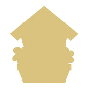 Basic Shape Bird House MDF Cutout Bird House Silhouette - Unfinished For DIY