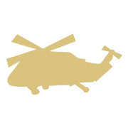 Basic Shape Blackhawk Helicopter MDF Cutout Silhouette - Unfinished For DIY