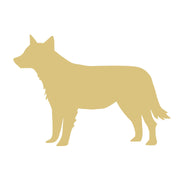 Basic Shape Blue Heeler MDF Cutout Dog Silhouette - Unfinished For DIY