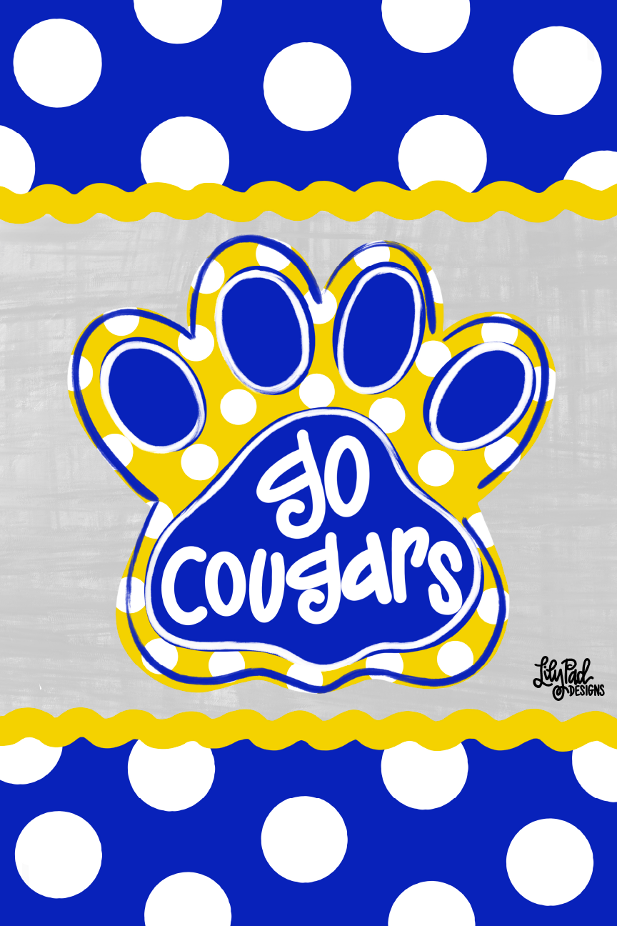 LILY PAD DESIGNS GO COUGARS PAW