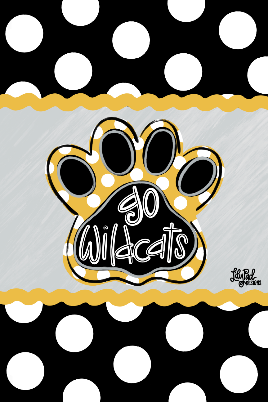 LILY PAD DESIGNS PAW WITH GO WILDCATS