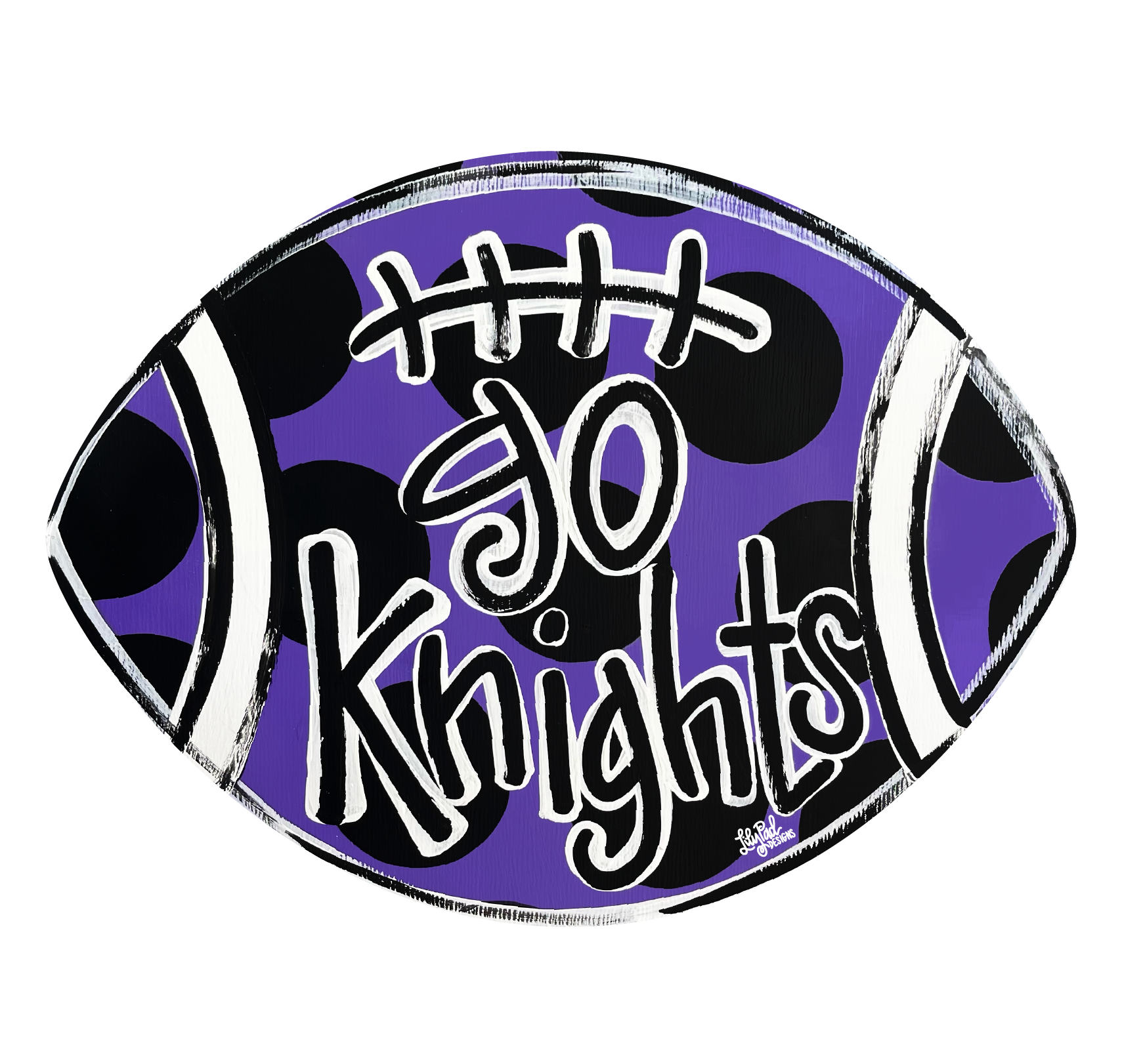LILY PAD DESIGNS PURPLE GO KNIGHTS FOOTBALL