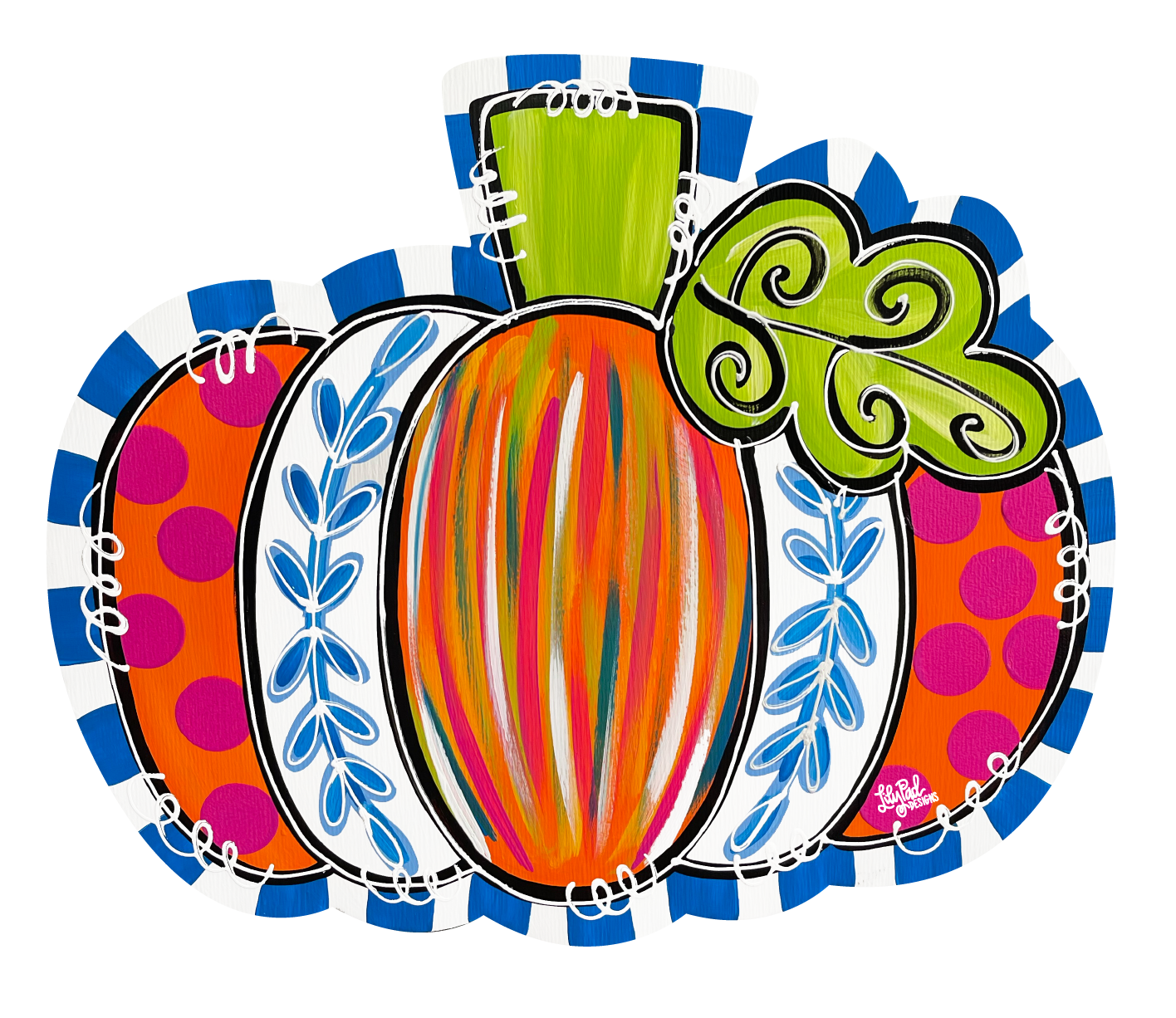 LILY PAD DESIGNS COLORFUL PUMPKIN