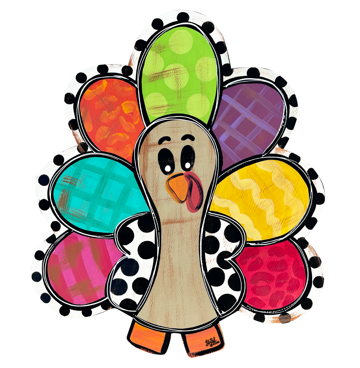 LILY PAD DESIGNS COLORFUL TURKEY