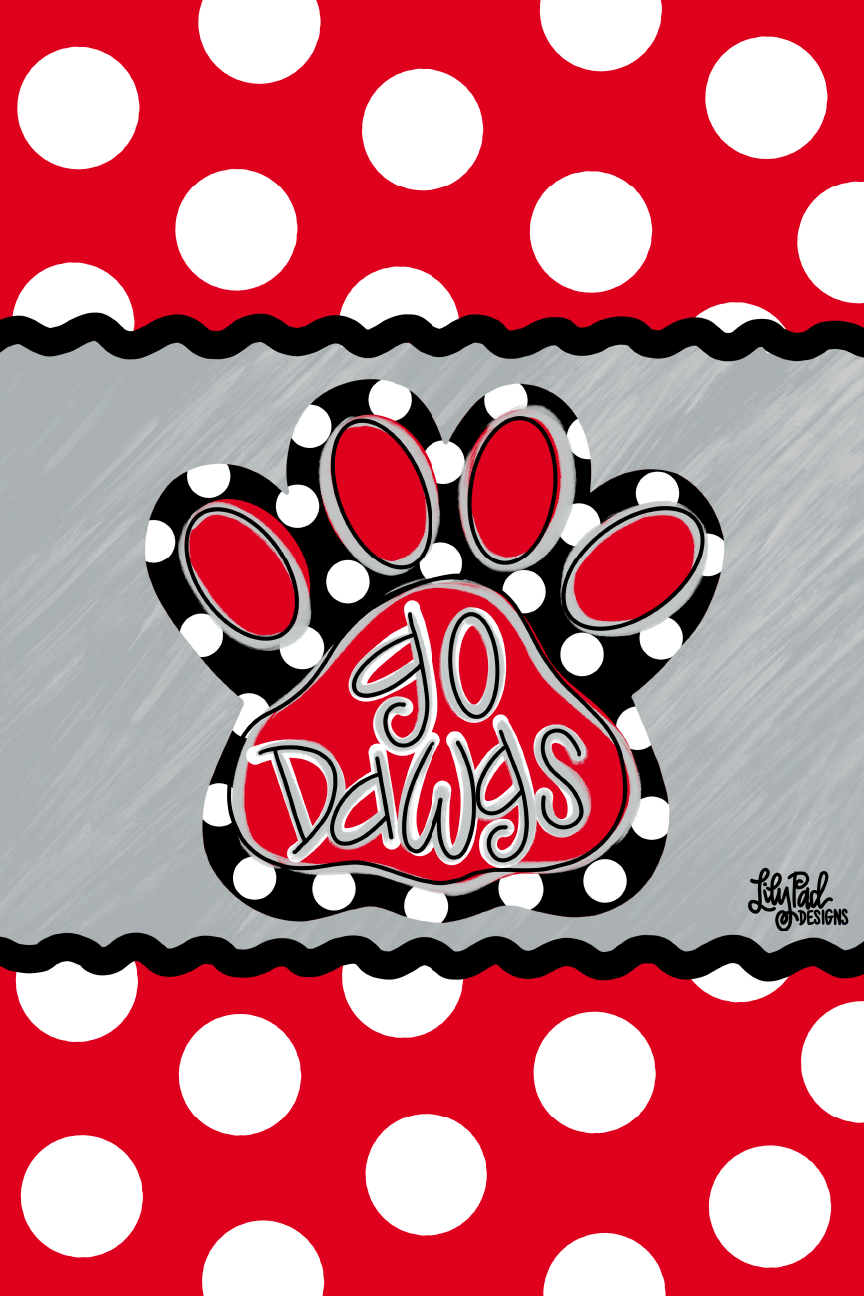 LILY PAD DESIGNS GO DAWGS PAW