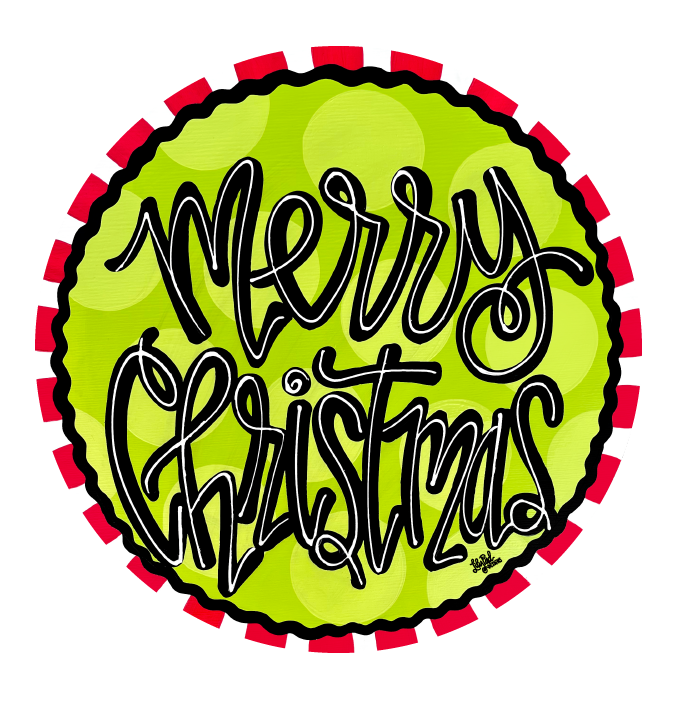 LILY PAD DESIGNS MERRY CHRISTMAS ROUND