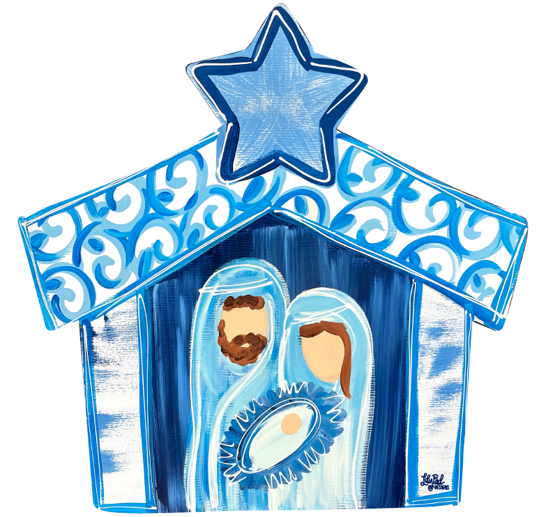 LILY PAD DESIGNS BLUE NATIVITY