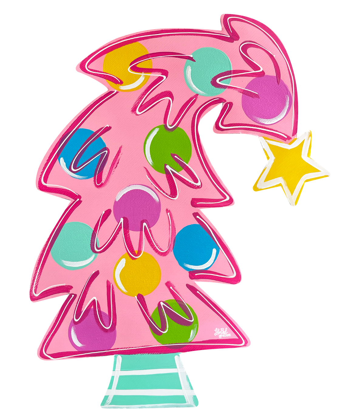 LILY PAD DESIGNS PINK BENT TREE