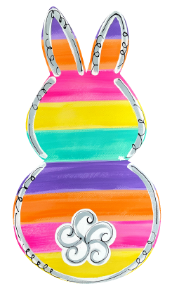 LILY PAD DESIGNS COLORFUL RABBIT