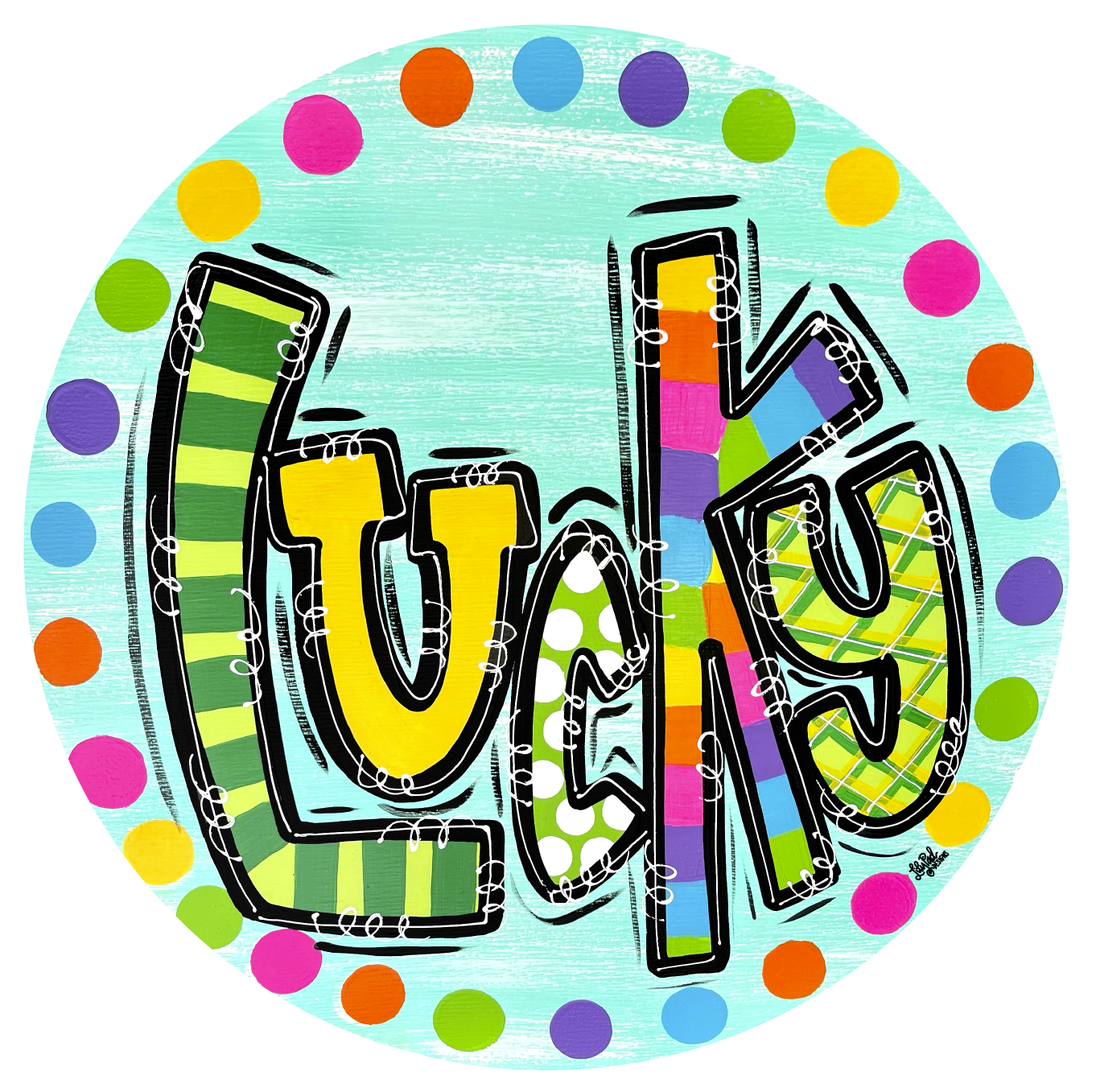 LILY PAD DESIGNS COLORFUL LUCKY CIRCLE