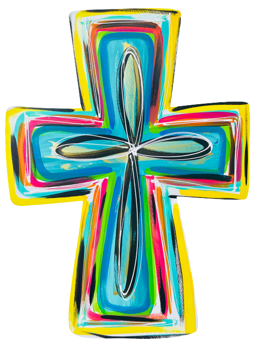 LILY PAD DESIGNS MULTI COLORED CROSS