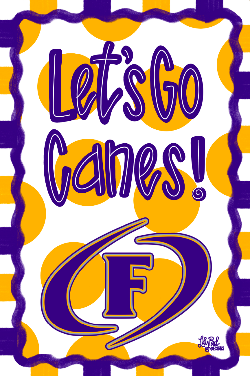 LILY PAD DESIGNS LETS GO CANES