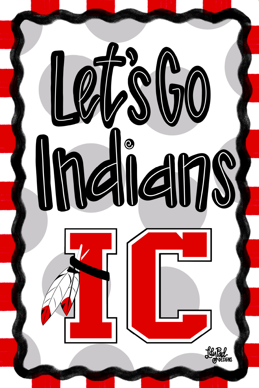 LILY PAD DESIGNS LETS GO INDIANS