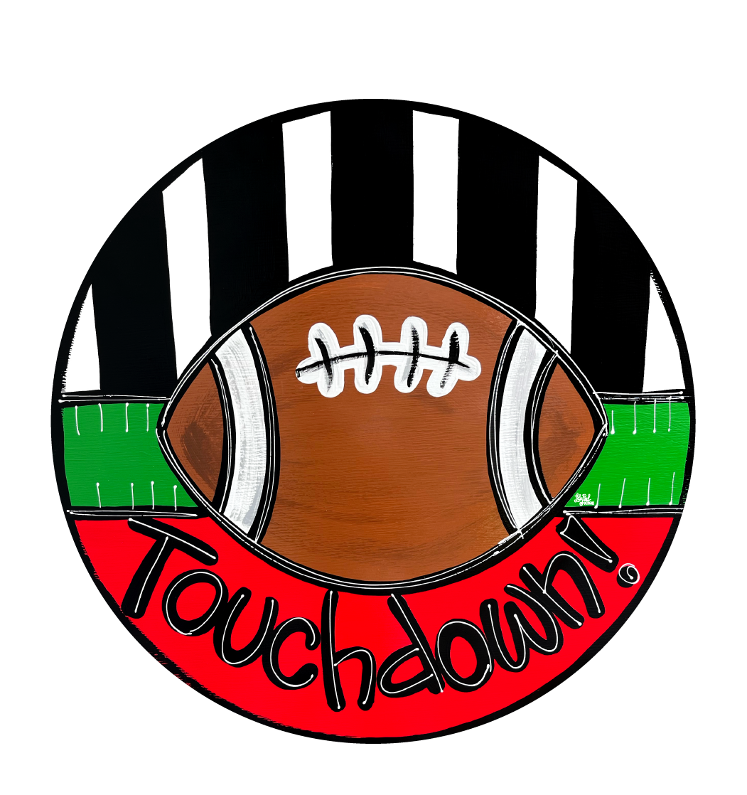 LILY PAD DESIGNS FOOTBALL TOUCHDOWN CIRCLE