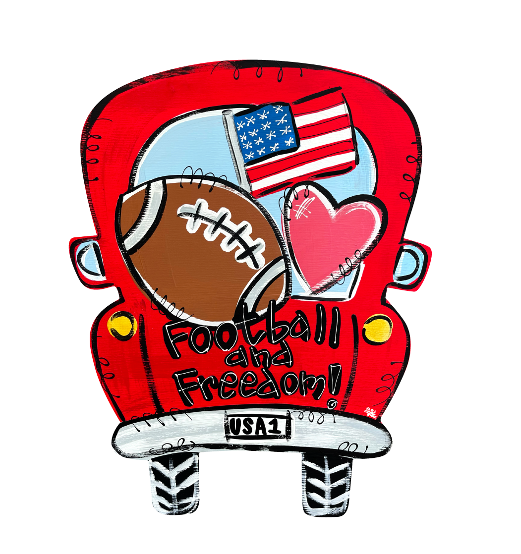 LILY PAD DESIGNS FOOTBALL AND FREEDOM TRUCK