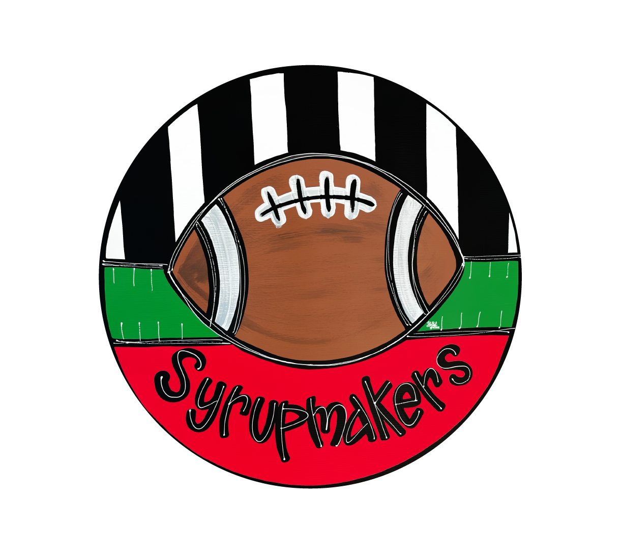 LILY PAD DESIGNS SYRUPMAKERS FOOTBALL CIRCLE