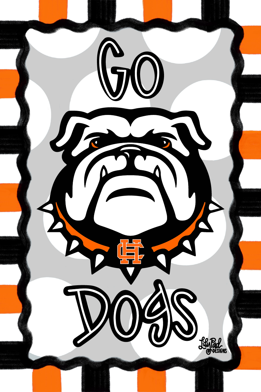 LILY PAD DESIGNS GO DAWGS BULLDOG