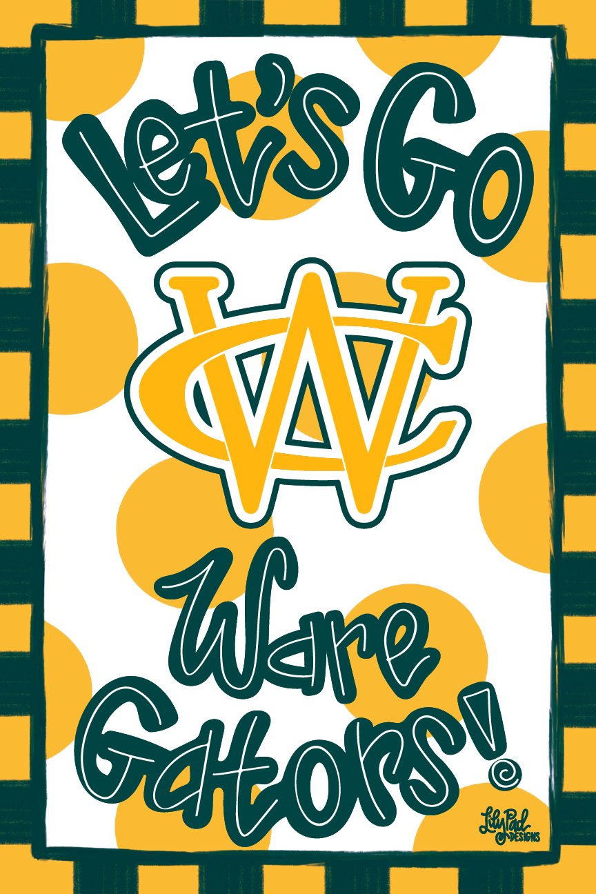 LILY PAD DESIGNS LETS GO WARE GATORS