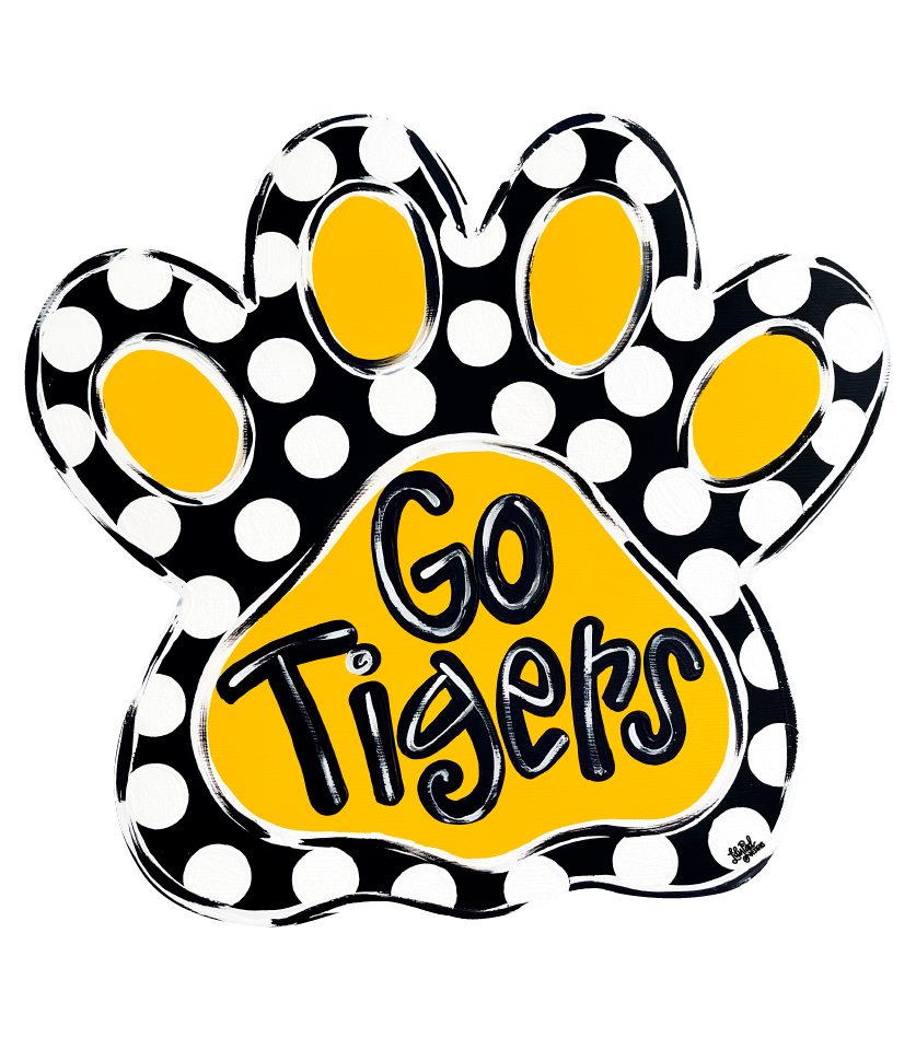 LILY PAD DESIGNS GO TIGERS PAW PRINT