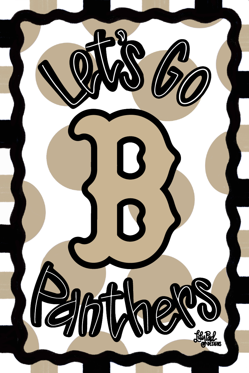 LILY PAD DESIGNS LETS GO PANTHERS