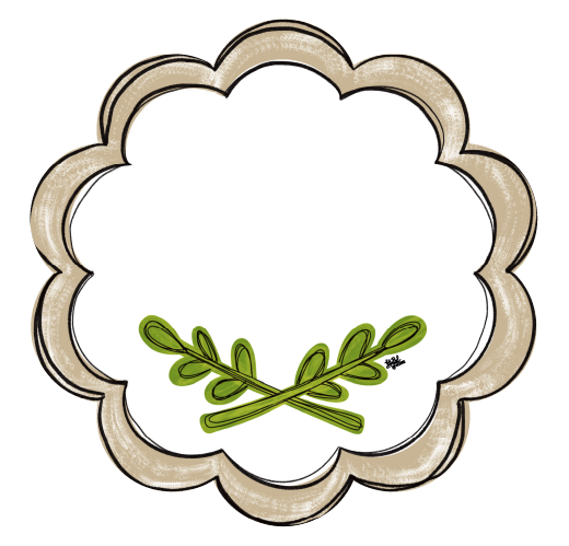 LILY PAD DESIGNS BROWN INTERCHANGEABLE CIRCLE PLAQUE