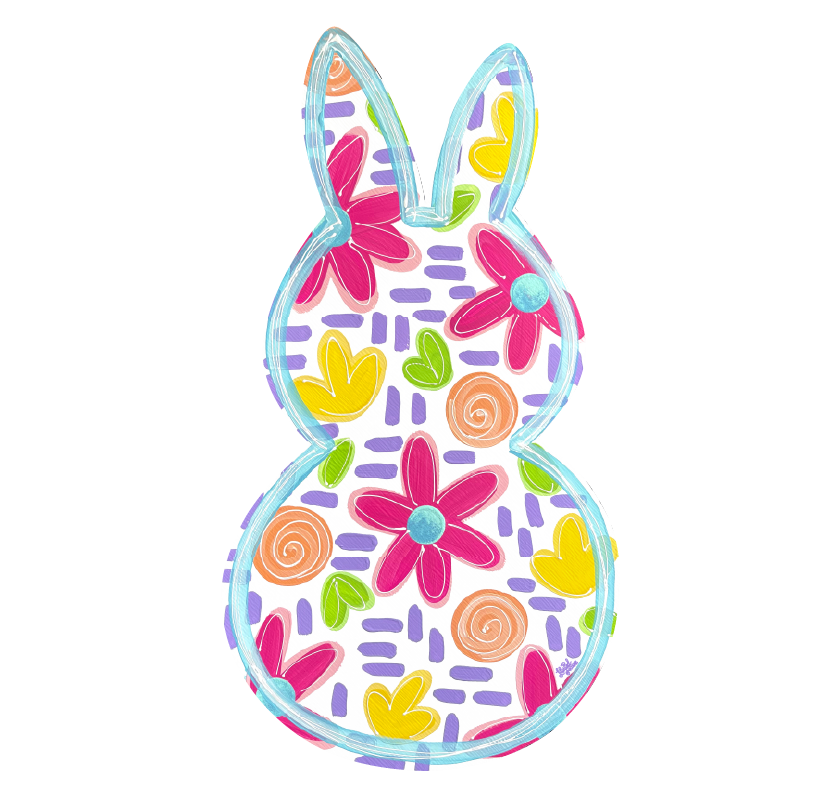 LILY PAD DESIGNS FLORAL RABBIT