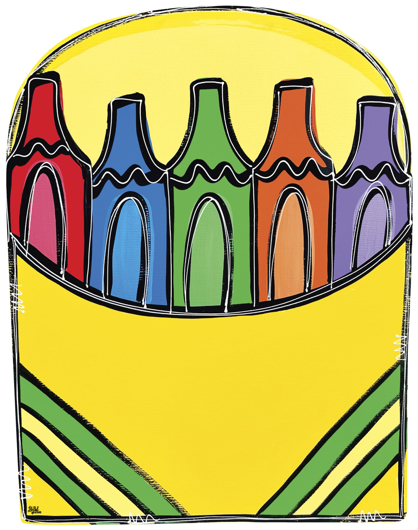 LILY PAD DESIGNS BRIGHT CRAYONS IN A BOX