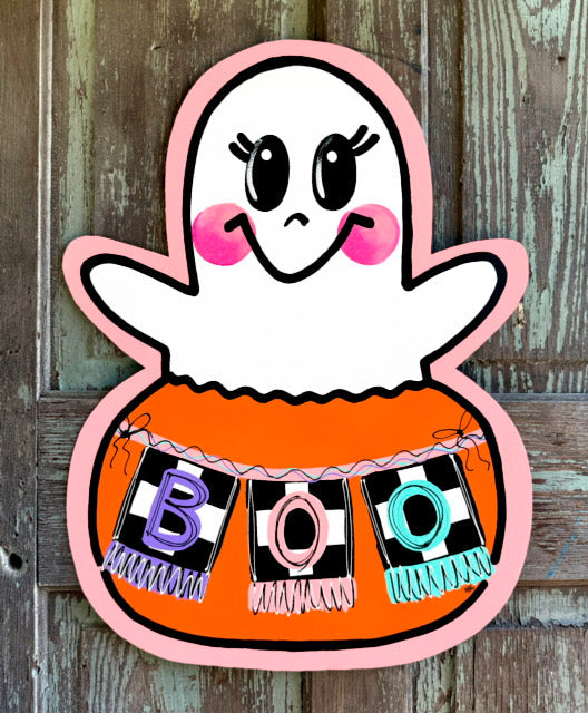 LILY PAD DESIGNS BOO GHOST IN PUMPKIN