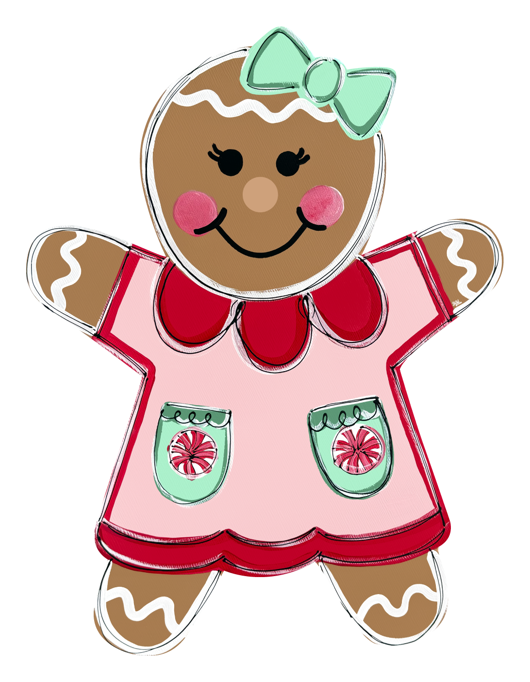 LILY PAD DESIGNS GINGERBREAD WOMAN