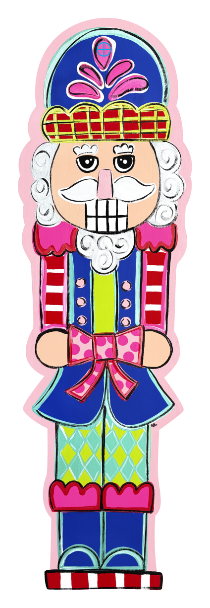 LILY PAD DESIGNS NUTCRACKER WITH PINK BOW