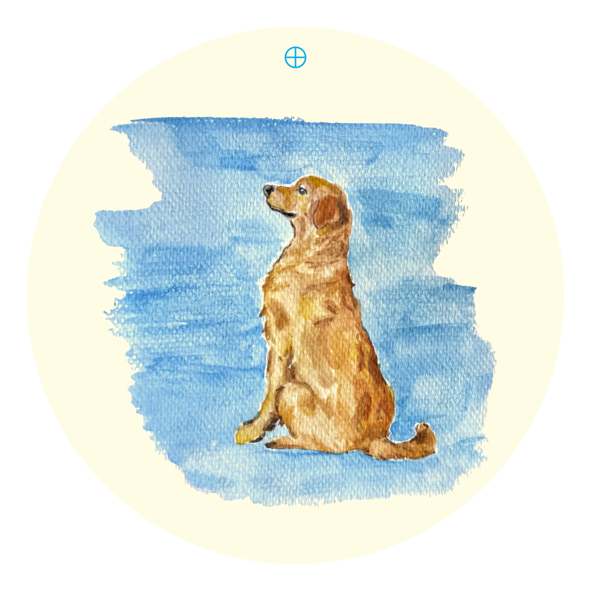 LILY PAD DESIGNS BROWN SITTING DOG