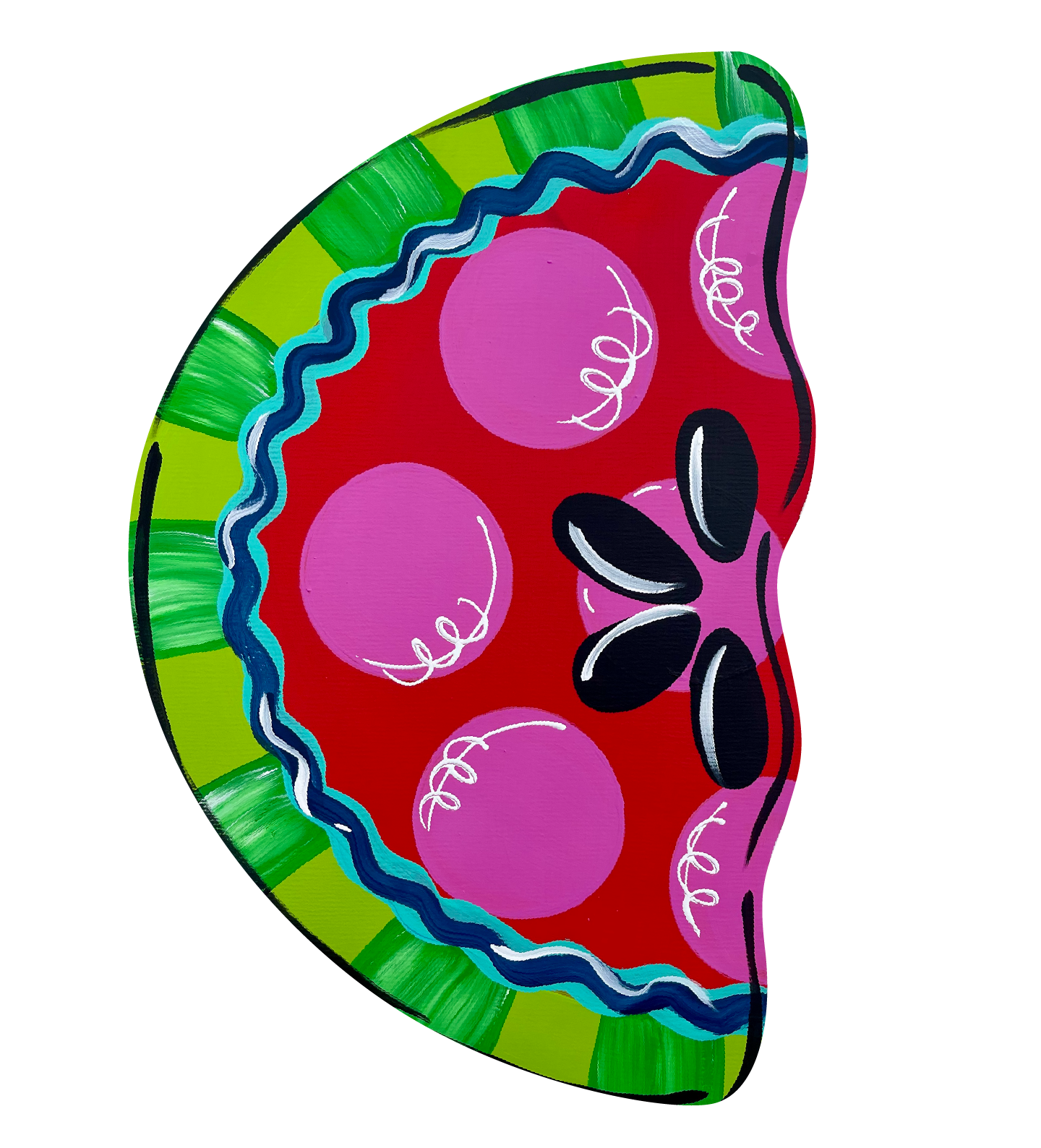 LILY PAD DESIGNS VERTICAL WATERMELON WITH WAVY EDGE