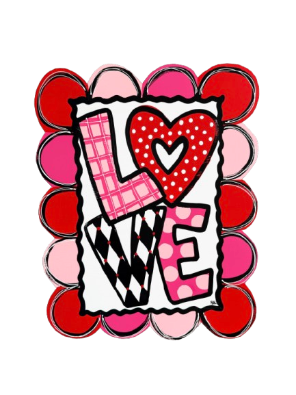 LILY PAD DESIGNS SCALLOPED EDGE LOVE