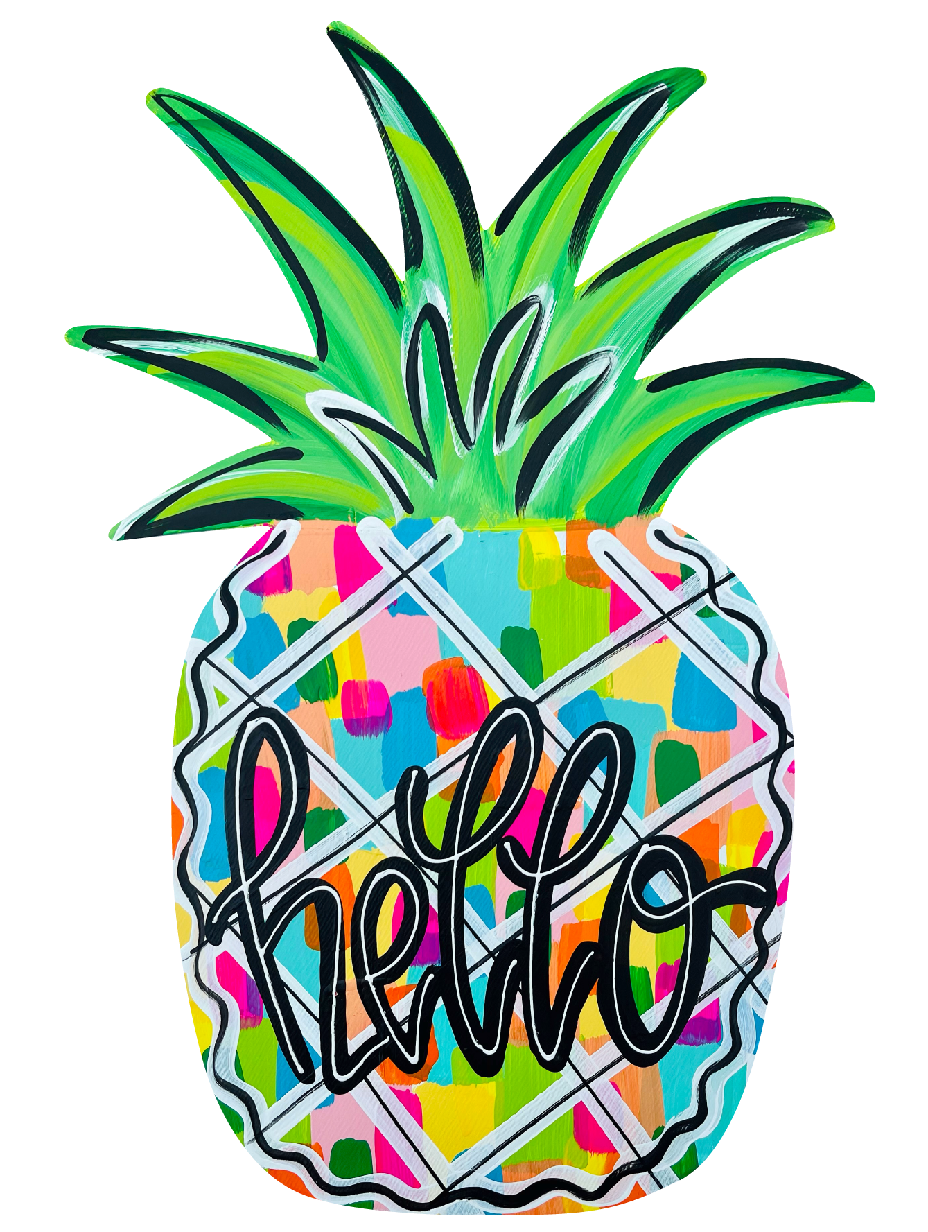 LILY PAD DESIGNS COLORFUL HELLO PINEAPPLE