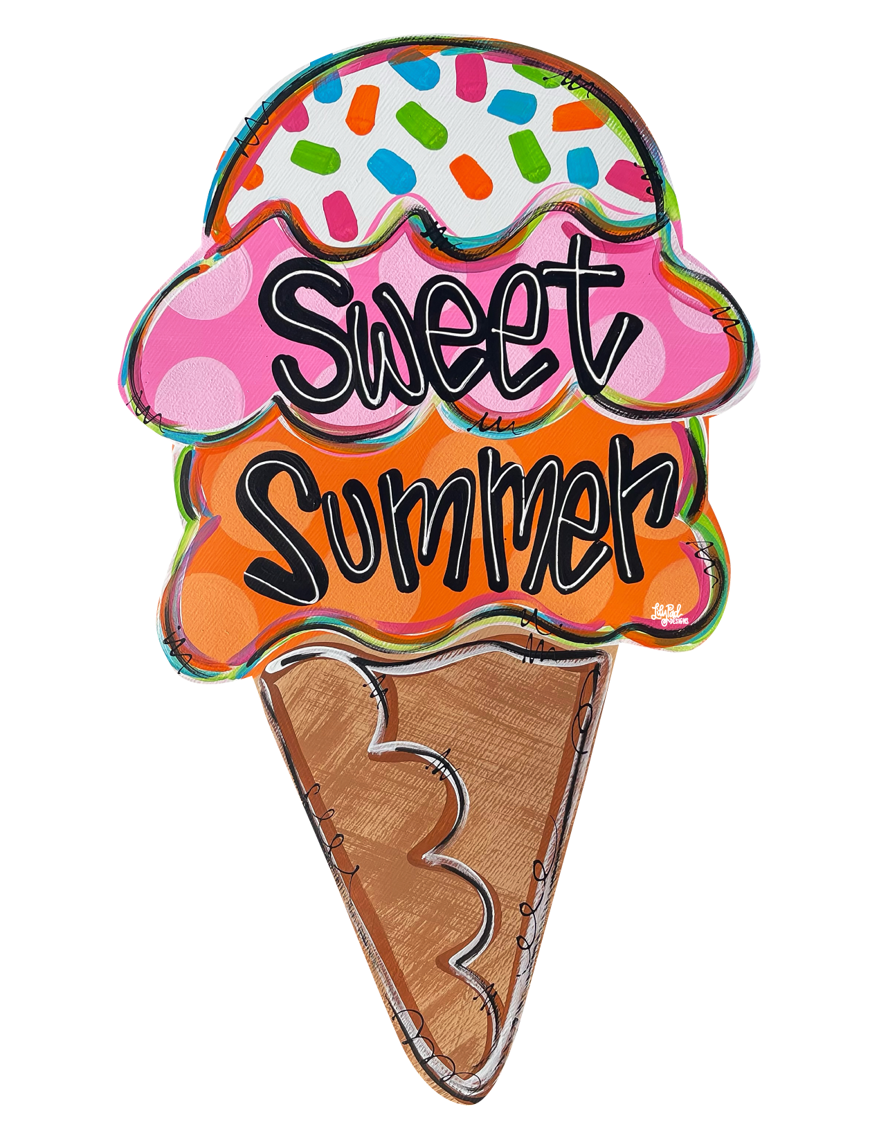 LILY PAD DESIGNS SWEET SUMMER ICE CREAM CONE