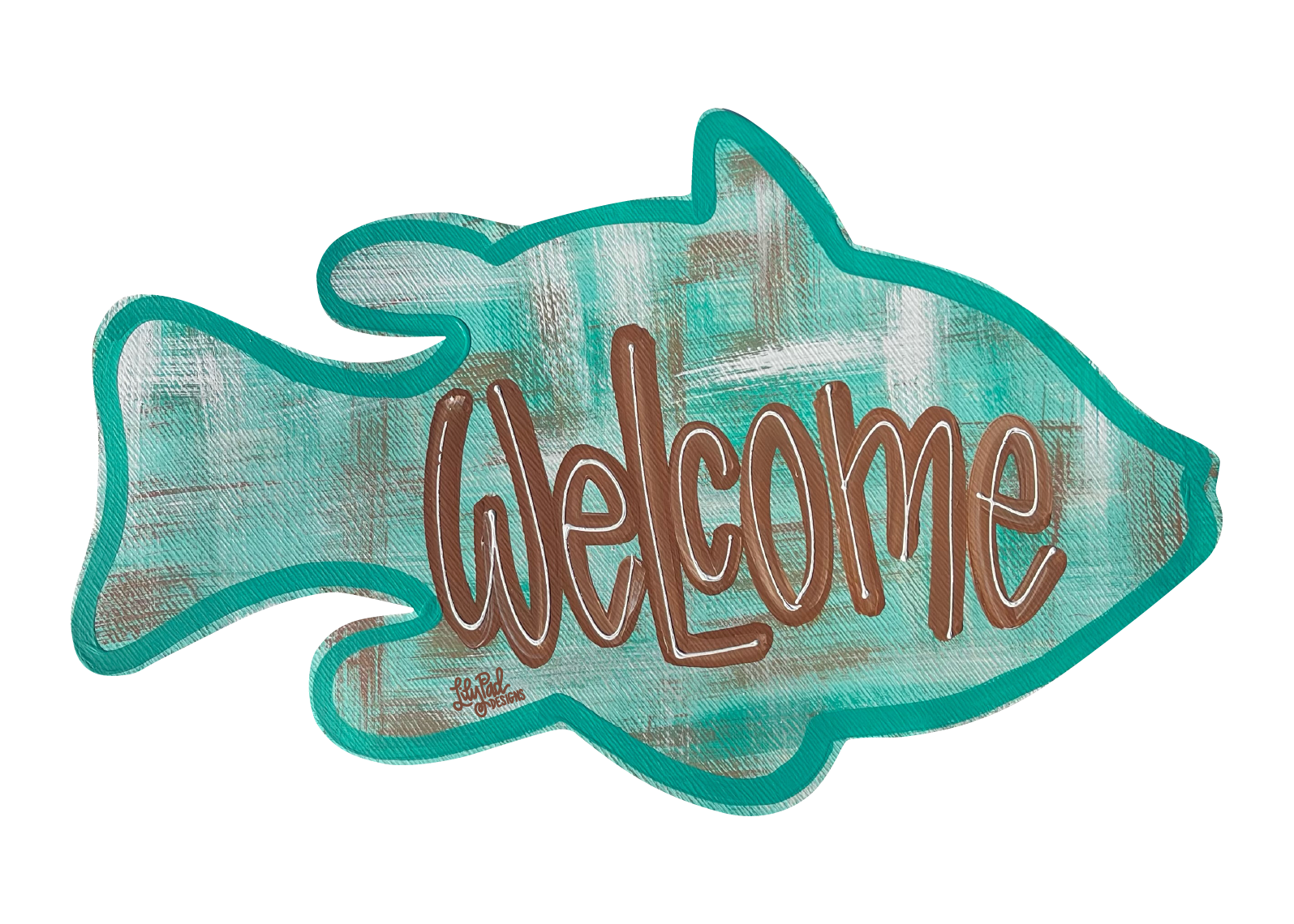 LILY PAD DESIGNS WELCOME FISH